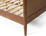 Mid Century Natural Acacia Wood Bed,Medium Brown,Cal King