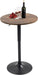 24" round Bar Table, Bistro Pub Table, Adjustable Height Pub Table, 360° Swivel Cocktail Bar Table with Metal Base and MDF Top, Suitable for Small Space, Bar, Bistro, Café, Brown
