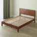 Vivek Deluxe Wood Platform Bed Frame with Headboard, Wood Slat Support, No Box Spring Needed, Easy Assembly, Queen