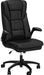 Executive Office Chair, Big and Tall Desk Chair 400Lbs Wide Seat, High Back PU Leather Ergonomic Computer with Adjustable Armrest, 360° Swivel Height, Black