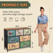 Dresser for Bedroom, 7 Drawers, TV Stand, Floral