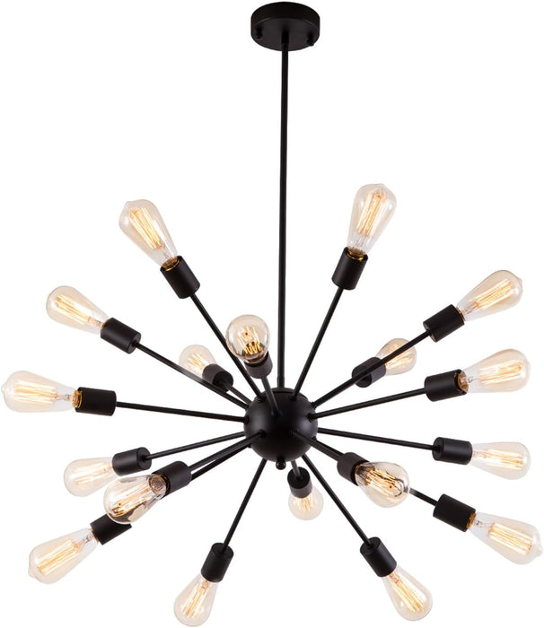 Black Sputnik Chandeliers 36 Inch Pendant Lighting