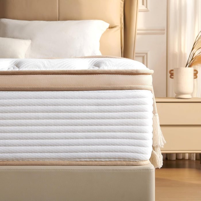 Queen Hybrid Mattress 12 Inch MemoryCloudFoamUltra