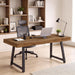 70.9" Industrial Dining Table for 6-8, Rectangle Kitchen Table