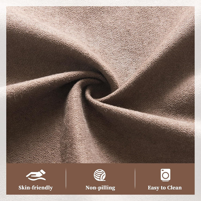 Oversized Recliner Sofa with Heat and Massage, Wall-Hugger Reclining Sofa with Cup Holders and USB Port, Big Large 3-Seater RV Recliner Couch Sofa for Living Room (Fabric, Brown)