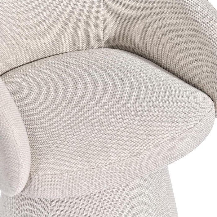 Swivel Accent Chairs Set of 2, Linen Armchairs Living Room Beige