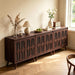 Walnut Finished Sideboard Cabinet 94.5 Inches Width