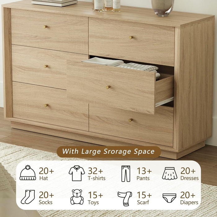 White Oak Architecturally Designed Dresser With Drawers