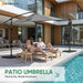 10FT Patio Umbrella, Offset Cantilever Outdoor Patio Table Umbrella, UV Protection, Fade Resistant Fabric, Easy Tilt Adjustment for Deck, Pool, Backyard, Garden