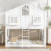 White PremiumQuality Pinewood Luxury Twin Bunk Bed