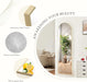 64"X21" Arched Full Length Mirror, Full Body Mirror with Leaning or Standing, Floor Standing Aluminum Frame for Bedroom, Livingroom, Cloakroom, Gold