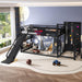 Twin Size PowderCoated Black IndustrialGrade Bunk Bed
