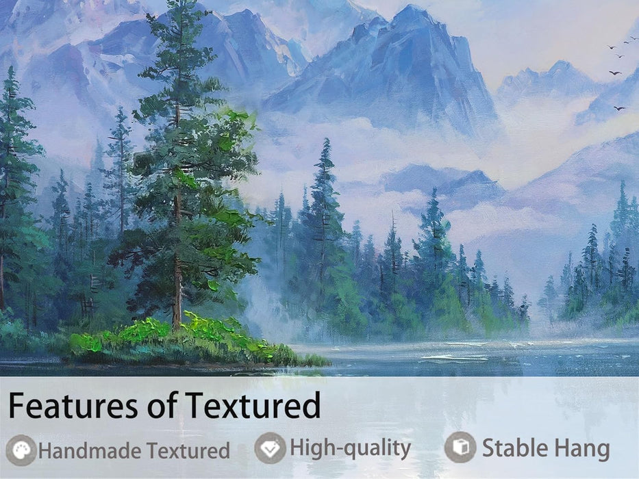 Large Landscape Wall Art Nature Canvas Textured Forest Scenery Pictures Wall Decor Living Room Paintings Artwork Bedroom Home Office,40"X20"