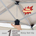 12X12 Pop up Gazebos on Clearance - Upgrade Easy up Metal Outdoor Gazebo Waterproof - Portable Gazebo with Mosquito Nettings, 4 Ropes 8 Stakes and Carry Bag for Patio Garden(Coffee)