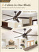 Industrial Farmhouse Caged Ceiling Fan Includes Remote