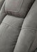 Next-Gen Durapella Modern Faux Leather Power Reclining Sofa with Adjustable Headrest, Gray