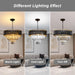 20-Inch Ultra Modern Crystal Chandelier Smoke Gray