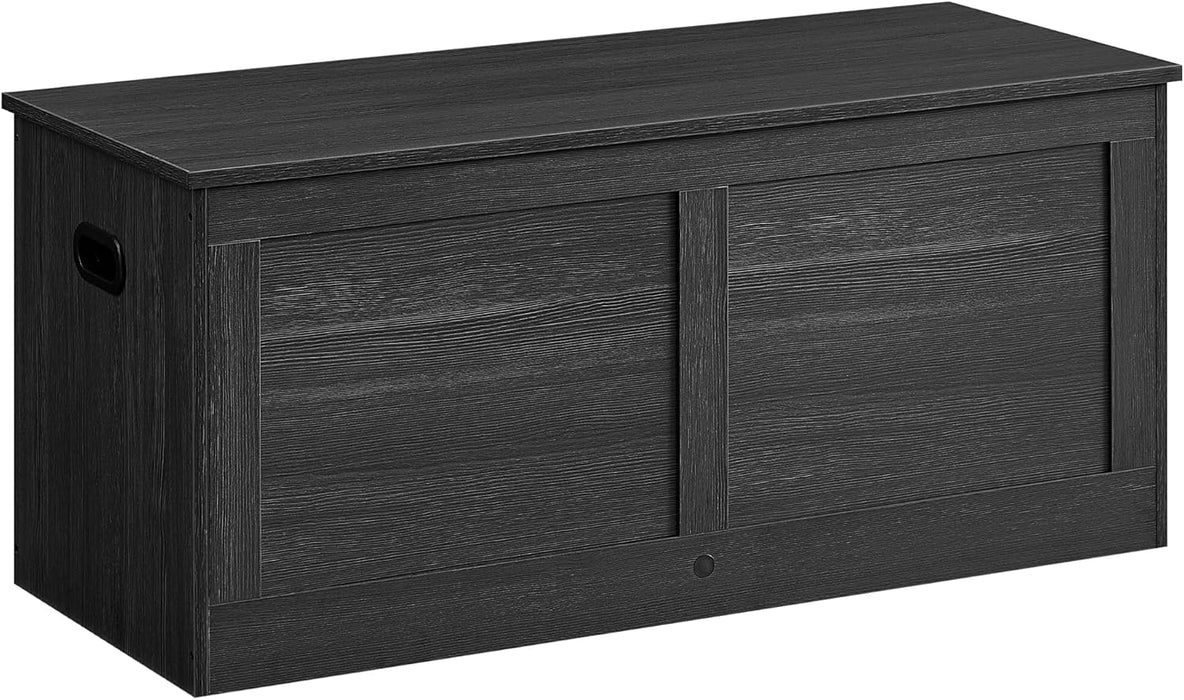 Charcoal Gray Storage Bench With 39Inches Capacity
