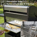 4 Burners Propane Gas Outdoor Grill 50,000 BTU, 553 Sq.In, Searing Burner, Side Burner, Porcelain-Enameled Grates BBQ Grill, Stainless Steel Propane Grill, Patio Garden Family Party Barbecues