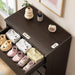 Modern 5 Drawer Dresser for Bedroom, 15" D X 23.7" W X 40.4" H in Simply Chest of Drawers (Brown)