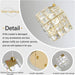 Gold Crystal LED Chandelier Staircase Ceiling Light