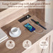 LightBrown Executive Bookshelf Printer Stand With Outlet