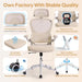 Ergonomic Office Chair, High Back Home Office Chair with 4D Adjustable Headrest & Lumbar Support, 330Lbs Capacity Mesh Desk Chair with Flip-Up Arms, Comfortable Computer Chair, Beige