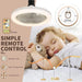 ﻿ Smart 2 in 1 Ceiling Fan with Remote Control Lighting E27 Conversion Base Lighting Base Suitable for Bedroom and Living