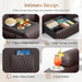 3-Seater Loveseat Recliner Sofa, Home Theater Seating Reclining Couch with Flip Middle Backrest, RV Wall Hugger Sleeper with LED Lights, Massage, Dawer & Cup Holders, 150° Recline for RV & Living Room