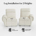 Modular Sectional Sofa, 3 Seater Reclining Sofa Recliner Couch for Living Room, off White
