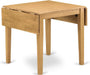 NDT-OAK-T Norden Dining Table - a Rectangle Wooden Table Top with Dropleaf & Stylish Legs, 30X48 Inch, Oak