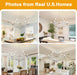 30" Brushed Nickel Chandelier, 9-Light Modern Chandelier for Dining Room Lighting Fixtures Hanging, Pendant Lights for Kitchen Island, Living Room, Bedroom Height Adjustable (Bulbs Not Included)