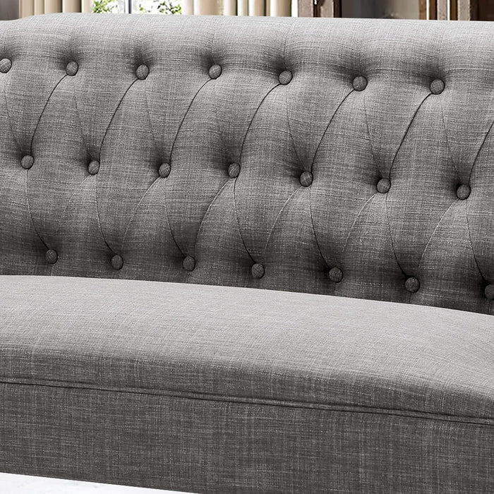 Dove Gray Loveseat Sofa for Living Room