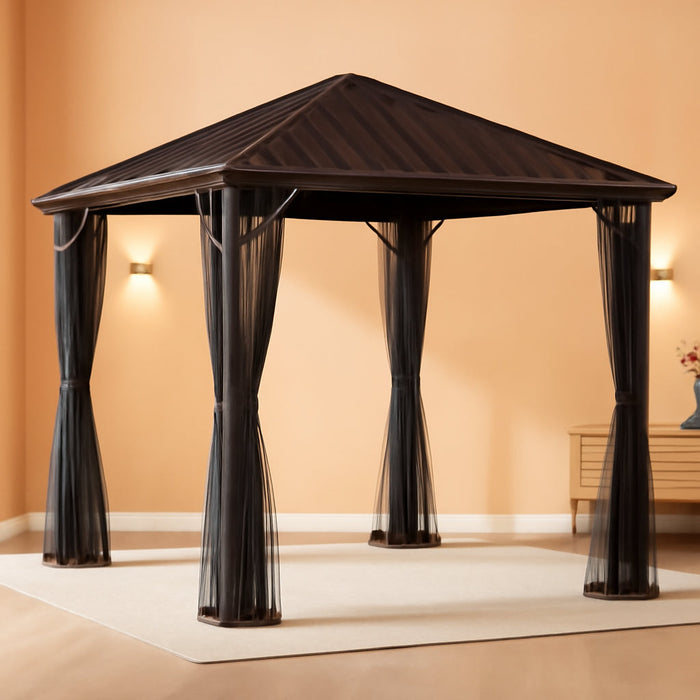 Outdoor 10' X 10' Dakota Hardtop Gazebo Outdoor Sun Shelter