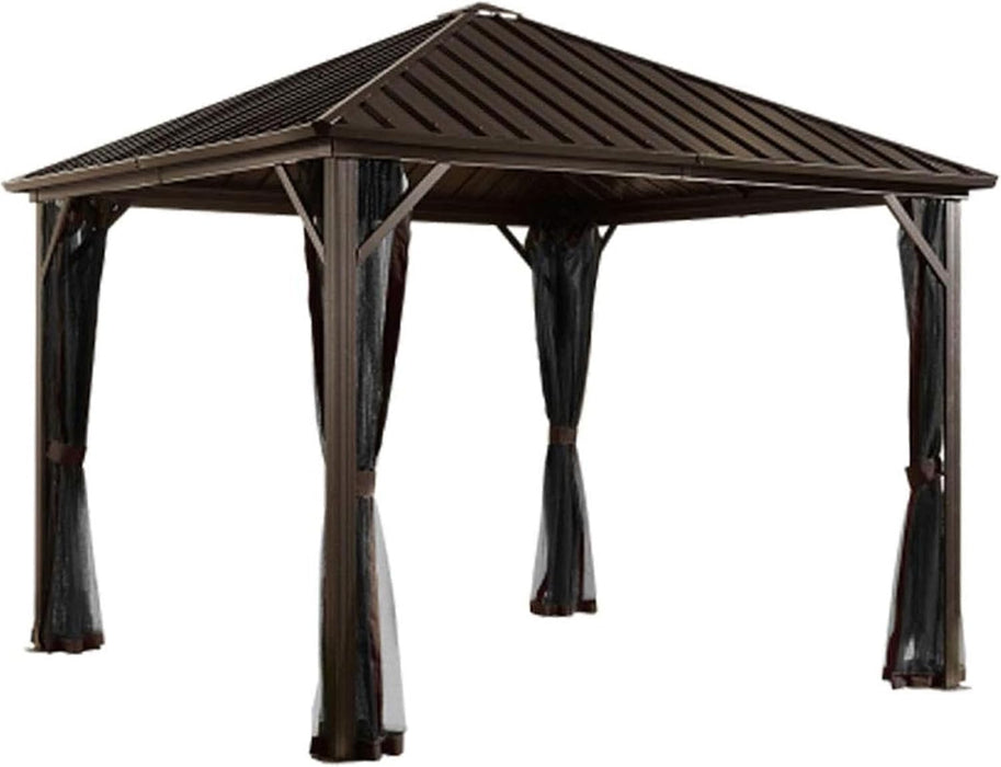 Outdoor 10' X 10' Dakota Hardtop Gazebo Outdoor Sun Shelter