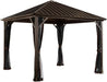 Outdoor 10' X 10' Dakota Hardtop Gazebo Outdoor Sun Shelter
