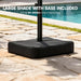 10FT Patio Umbrella with Base, Cantilever Offset Outdoor Umbrella with 360° Rotation, Infinite Tilt, Yarn-Dyed Canopy for Patio, Poolside, Deck, Backyard, Wheat(No LED LIGHTS)