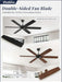 60 Inch Matte Black Ceiling Fan With Remote Included