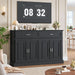 Sideboard Buffet Cabinet with Storage, Black Coffee Bar Cabinet