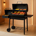 Charcoal Grills with Offest Smokers: Spacious Barrel Charcoal BBQ Grill | Barbecue Smoker Grill Combo for Outdoor Backyard Patio Camping Picnic and Party