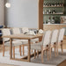 Upholstered Dining Chairs Set of 6 Classic Fabric Kitchen Chairs with Nailhead Trim and Wooden Legs for Dining Room/Living Room/Restaurant/Apartment, Beige