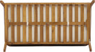 Kai 4 Piece Patio Furniture Set with Slatted Coffee Table, Outdoor Sofa Set with PE Wicker Backrest & Cushions, Acacia Wood Conversation Set for Backyard,Cream+Light Brown+Teak