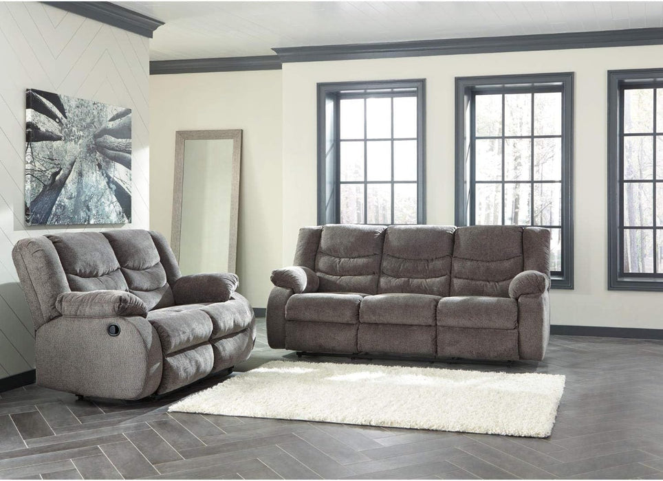 Light Brown Reclining Loveseat