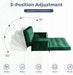 Green Adjustable Floor Sofa Bed Multifunctional Lounge