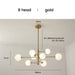 Modern Glass Ball Led Ceiling Chandelier Black Gold for Bedroom Living Dining Room Table Pendant Lamp Lusters Luminaire Lighting