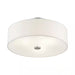 Mercury 3 Light Brushed Nickel Flush Mount