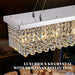 K9 Crystal Rectangular Chandelier 10 Light ChromeFinish