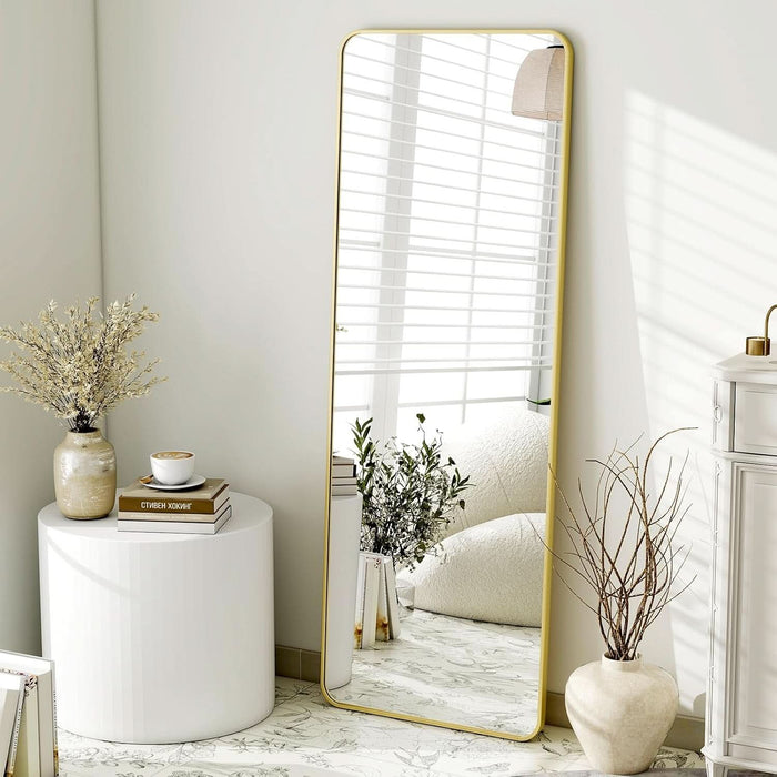 Goldtone 56X21 Complete Length Floor Standing Mirror