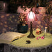 Stained Glass Table Lamp Purple Diamond Style Lamp 14 Inch