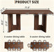 78" Dining Table for 6-8, Kitchen Table for Dining Room